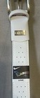 Nike Tiger Woods Mesh 2 G-flex White Golf Genuine Leather Belt Men s Size 42 Nwt