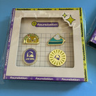 Set Of 2 Original Taco Bell Pins Taco Bell Foundation Pie Logo 2026 Live Mas