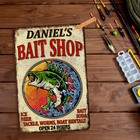 Personalized Bait Shop Sign Fishing Man Cave Lodge Lake House Decor 108122002069