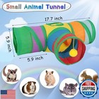 Yuepet 5 9  Guinea Pig Tunnels And Tubes Collapsible Pet 3 Way Play Tunnel To