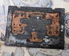    antique Letterpress Printing Block Stamp The Loyd Studio Boston Art Engrossing