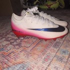 Nike Mercurial Vapor Elite Ag Cleats White Black Swoosh Pink Gradient Us Mens6 5