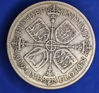 British Coin - 1929 George V Florin  Two Shillings  2 - 50  Silver Coin   34178 