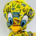 Looney Tunes Tweety Bird Plush All Over Print Warner Bros Toy Factory 7  New Nwt