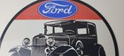 Vintage Ford Motors Sign - American Classic Garage Gas Automotive Porcelain Sign