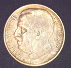 1925 Italy 50 Centesimi - Italian Coin - World Coin  Lions Pulling Aequitas