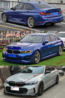 Gt Style For 2019  Bmw G20 330i 330e M340i Gloss Black Side Skirt Extension Pair