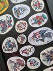 Sailor Jerry Swallow Traditional Vintage Tattoo Flash Cut Pieces Pork Chop Sheet