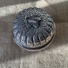 800 Sterling Silver Bonbonniere Trinket Box  stamped  hk  signed