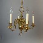 Virginia Metalcrafters Brass Stamped Cw Colonial Williamsburg 6 Light Chandelier