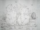 Tri-chem Artex 6900 Panda Bears Flowers  Bees Picture To Paint 16x20