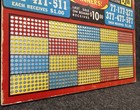 Vintage Junior Ben Punch Board Gambling Bar Restaurant Trade Stimulator 25 Cent