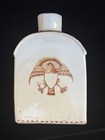 1795-1810 Chinese Export Porcelain Sepia Eagle Tea Caddy American Market Antique
