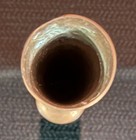 Vintage Hand Etched Solid Brass 5 75    Bud Vase Made In India Ornate