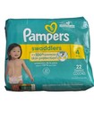 Pampers Swaddlers Active Baby Disposable Diapers Size 4 Up To 22-37 Lbs 22 Count