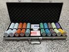 500ct  Monte Carlo Poker Club 14g Clay Chip Set W case Chips