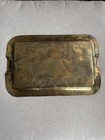Vintage Brass Tray Ornate Serving Platter Dresser Display Made In India