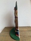 Vintage Christmas St Nick   Santa Cast Iron Door Stop Tree   Fruit   Presents