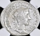 Silver Ancient Roman Emperor Gordian Iii 238ad-244ad Ngc Graded Db Denarius Coin