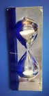 Vintage E trade Lucite Cobalt Blue 3 Minute Hour Glass Sand Timer Retro 2000