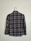 Dutch Plaid Flannel Button Shirt Pockets Cotton Ladies Size Small
