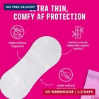 Flo - Daily Liners  96 Pack  - Organic Bamboo Panty Liners For Women - Very Ligh