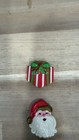 Christmas Holiday Button Covers Lot Santa Teddy Bear Snowman Present Multicolor