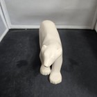 White Resin Polar Bear Figurine Modern Minimalist Animal Sculpture Home Decor