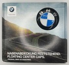 56mm 68mm Floating Center Caps Fits Bmw Blue Black 50th Anniversary Set Of 4