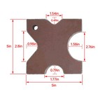 20 Ton Steel Shop Hydraulic Press Bed Plates H-frame Arbor 4 Notch 1 x5 x5  Set