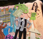 Super Huge   Paper Doll Vintage Variety Lot Of Clothes   Dolls