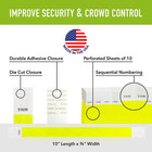 600  Neon Yellow Tyvek Wristbands For Events - Tamper-proof Design