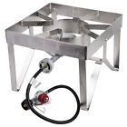 30 Qt Stainless Steel Turkey Deep Fryer Kit Steamer Stock Pot Propane Lp Outdoor
