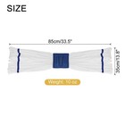 Mop Head Replacement Microfiber Floor Cleaning 10 Oz 33 5 Inch  White