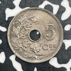 1928 Belgium 5 Centimes Lot n0807 High Grade  Beautiful  Km 67