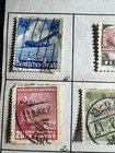 Vintage Wwii World Stamp Lot German Reich Zeppelin Canal Zone Chile Used Stamps