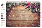 Christmas Backdrop Snowflake Gold Glitter Christmas Wood Wall Photography 7x5ft