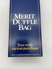 Merit Cigarettes Memorabilia Vintage Promo Blue Duffle Bag Gym Bag 1985 - New