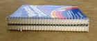 Vintage 1980s Webster   s Dictionary Thesaurus Set Spindex Rainbow Retro Prop 80s