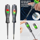 1 2pc Ac Dc Non-contact Voltage Tester Pen 12-220v Electric Volt Detector Sensor