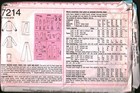 7214 Vintage Simplicity Sewing Pattern Misses Jacket Pants Shirt Vest Ascot Oop