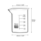 6 Pack 50ml Glass Beaker Set 1 7oz Borosilicate Griffin Low Form Lab Cups