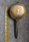 Vintage Vanity Hair Brush Gold Tone Floral Art Nouveau Victorian Dresser Ornate