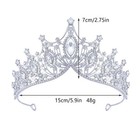 Queen Tiaras Crowns Rhinestone Diadem Bridal Princess Wedding Hair Jewelry