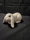 Vintage 1986 Scioto Ceramic Mold Lop Ear Bunny Rabbit Figurine 7  Long White