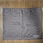 Coach X-large 23x19 Brown Sateen Dust Cover Drawstring Storage Bag Protector 