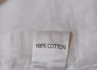 Vintage Asatex Queen Hand Embroidered Floral White Linen Queen Size 100 cotton