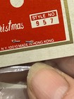 Lot 3 Vintage Flocked Felt Mouse Christmas Tree Ornaments Delta Hong Kong