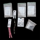 Rio Grande Sterling Silver Ear Wires Crystal Beads Jasper Jewelry Supply Lot