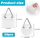 20pcs Invisible Adhesive Plate Hanger  1 25 Inch Vertical Plate Holders For The